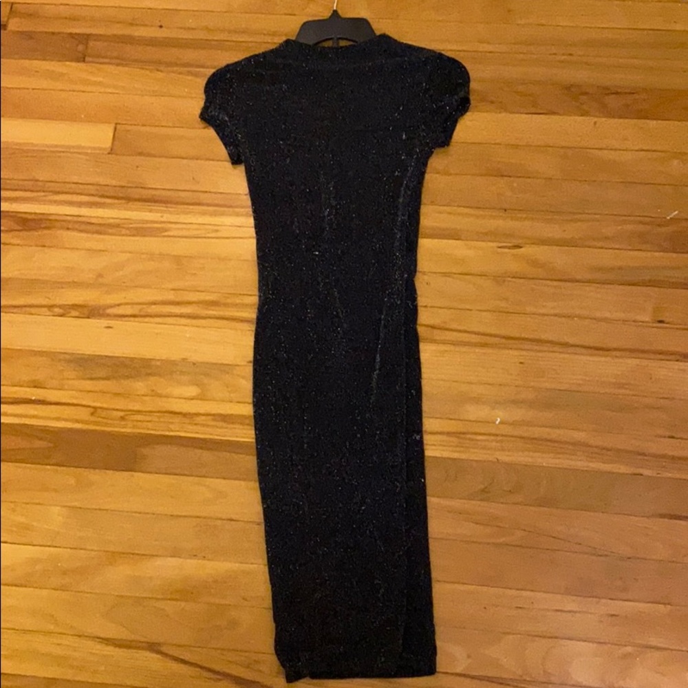 Black and Silver sparkly bodycon dress